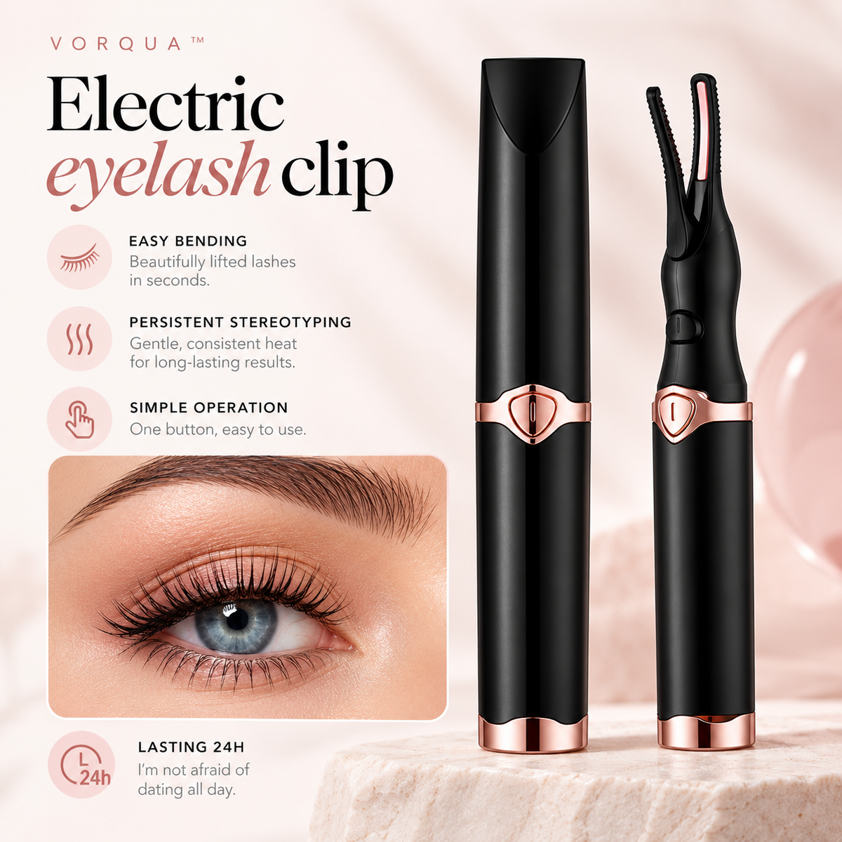 VORQUA™ Heated Lash Curler